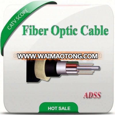 Non-metallic self-supporting power outdoor fiber optic cable ADSS