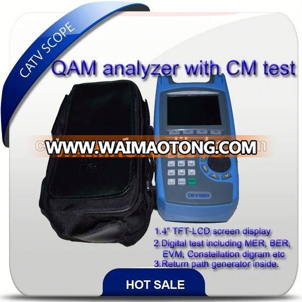 Digital TV QAM Spectrum analyzer with CM test CSP-2500, 2500C